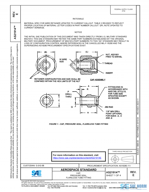 SAE AS 21914 Series PDF