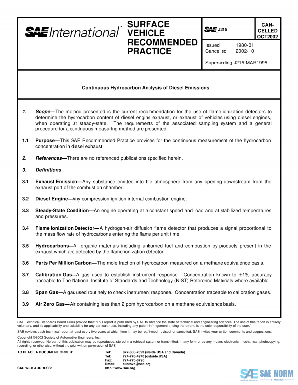 SAE J 215 Series PDF