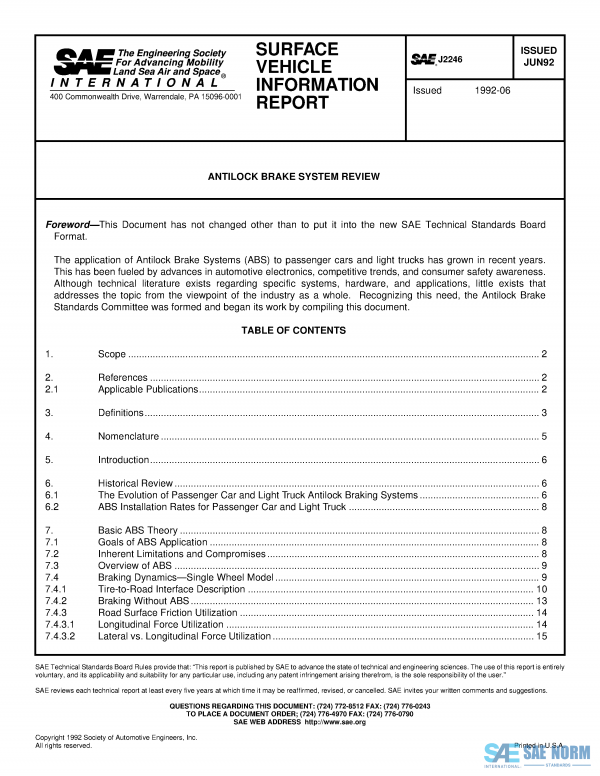 SAE J 2246 Series PDF