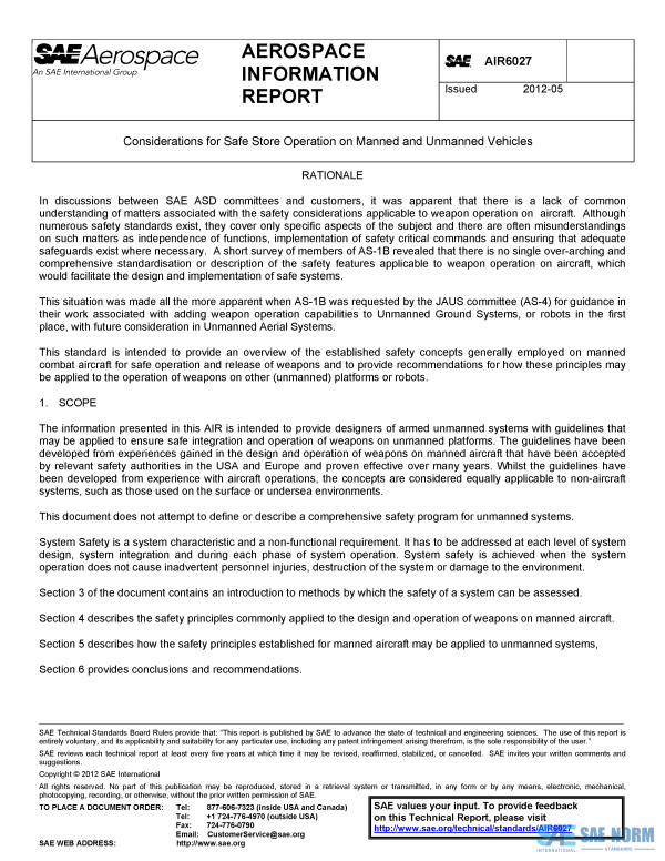 SAE AIR 6027 Series PDF