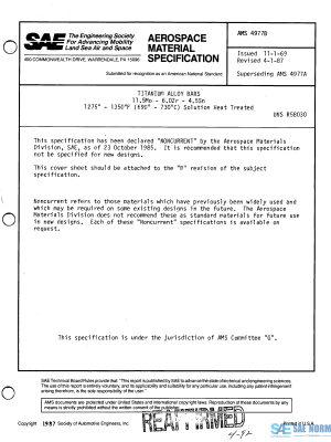 SAE AMS 4977 Series PDF