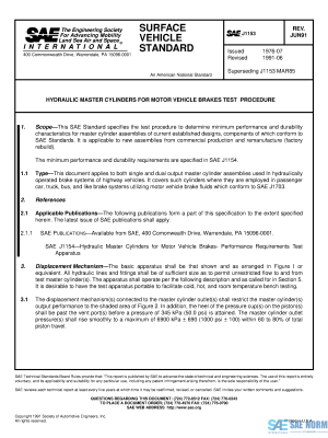 SAE J 1153 Series PDF