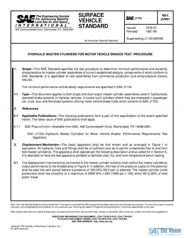 SAE J 1153 Series PDF