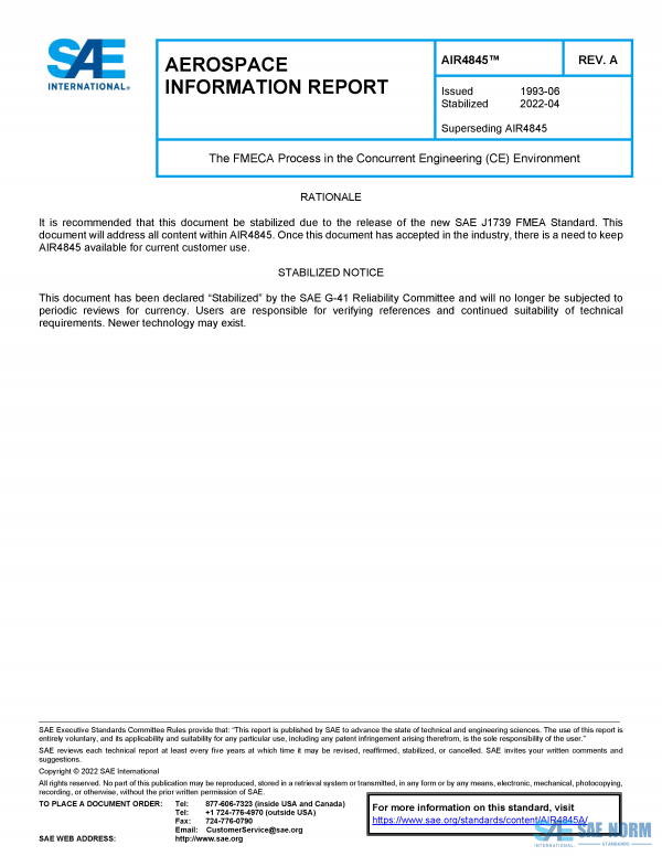 SAE AIR 4845 Series PDF