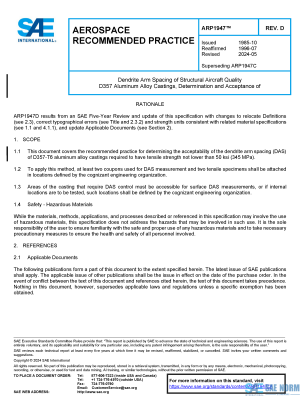 SAE ARP 1947 Series PDF