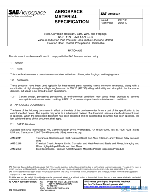 SAE AMS 5937 Series PDF