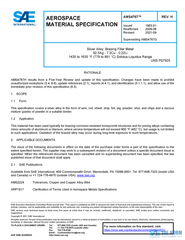 SAE AMS 4767 Series PDF