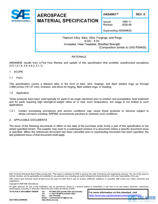 SAE AMS 4963 Series PDF
