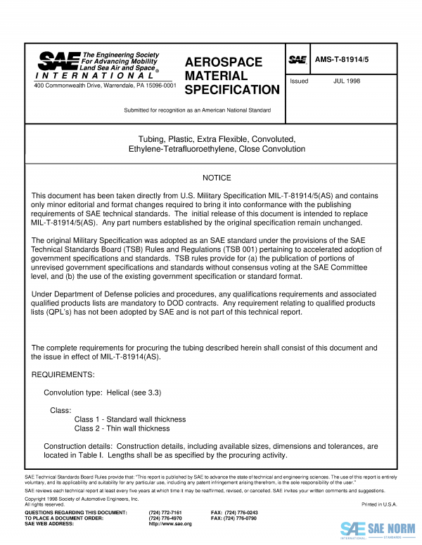 SAE AMST 81914/5 Series PDF