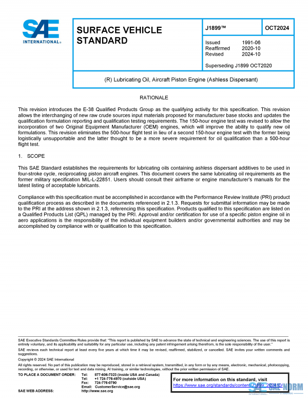 SAE J 1899 Series PDF