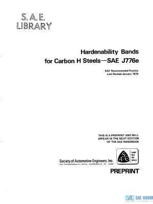 SAE J 776 Series PDF