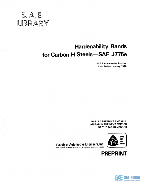 SAE J 776 Series PDF