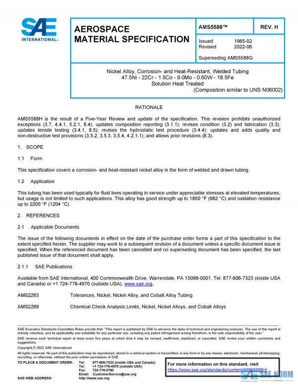 SAE AMS 5588 Series PDF
