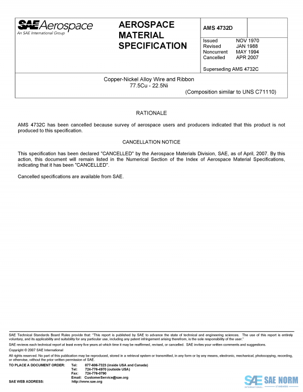 SAE AMS 4732 Series PDF