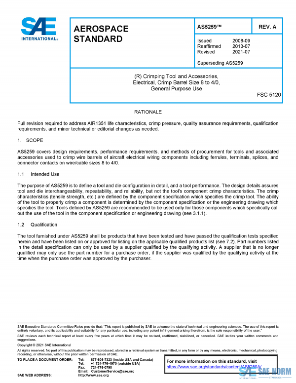 SAE AS 5259 Series PDF