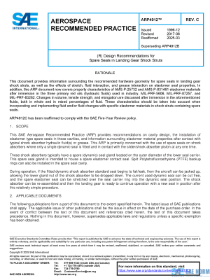 SAE ARP 4912 Series PDF