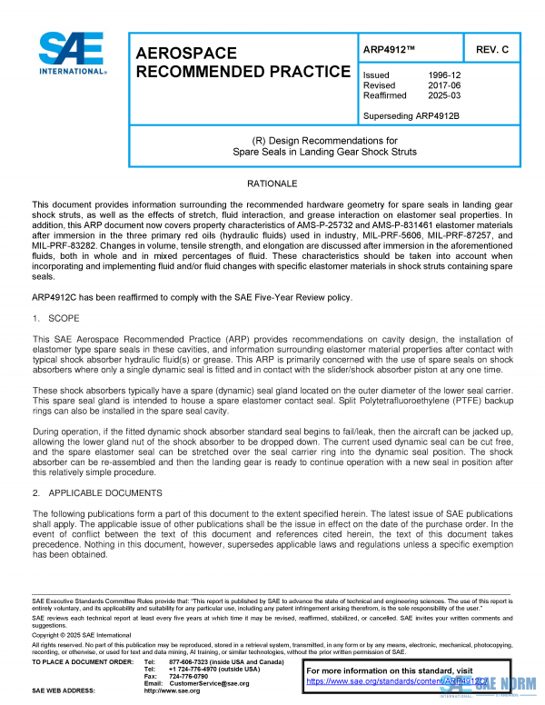 SAE ARP 4912 Series PDF