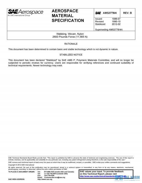 SAE AMS 3778/4 Series PDF