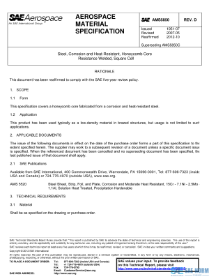 SAE AMS 5850 Series PDF