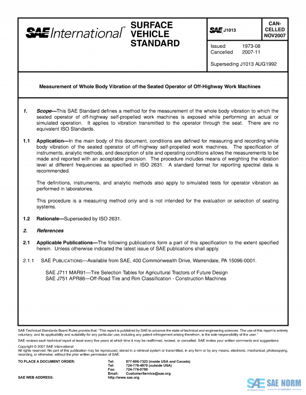 SAE J 1013 Series PDF