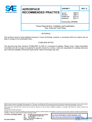 SAE ARP 908 Series PDF