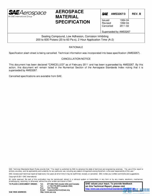 SAE AMS 3267/3 Series PDF