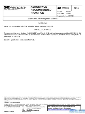 SAE ARP 9113 Series PDF