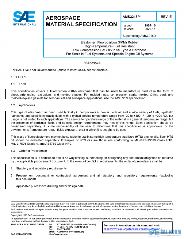 SAE AMS 3218 Series PDF