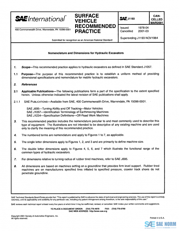 SAE J 1193 Series PDF