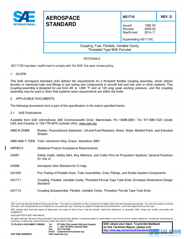 SAE AS 1710 Series PDF