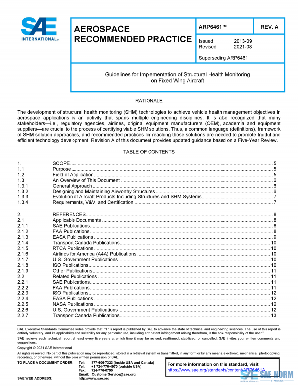SAE ARP 6461 Series PDF