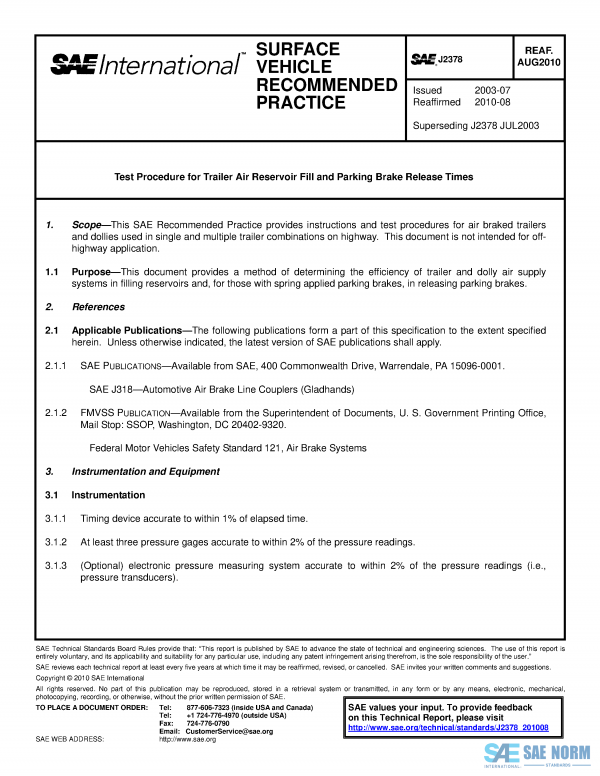 SAE J 2378 Series PDF