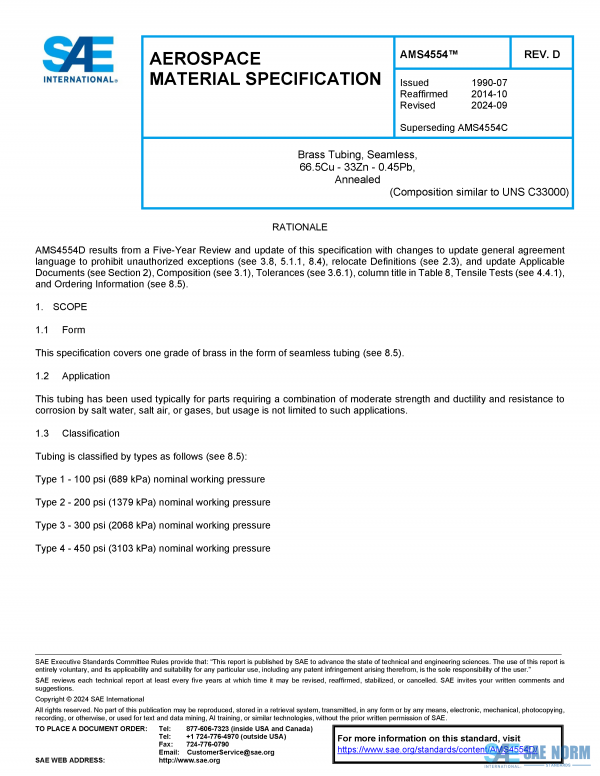 SAE AMS 4554 Series PDF