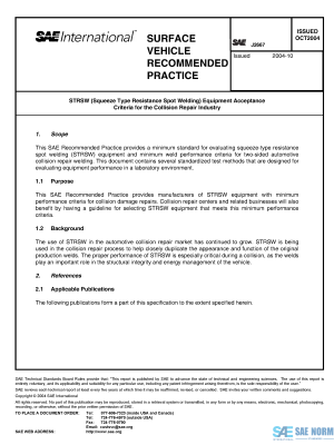 SAE J 2667 Series PDF