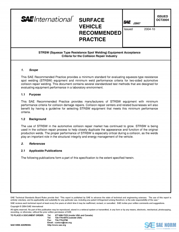 SAE J 2667 Series PDF