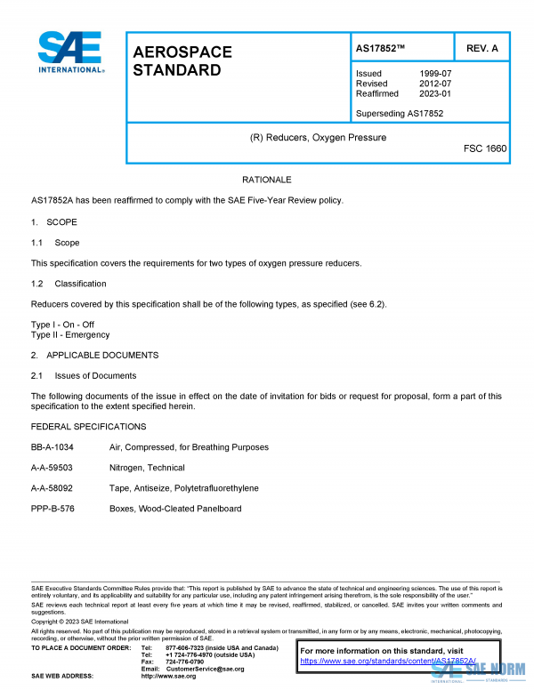 SAE AS 17852 Series PDF