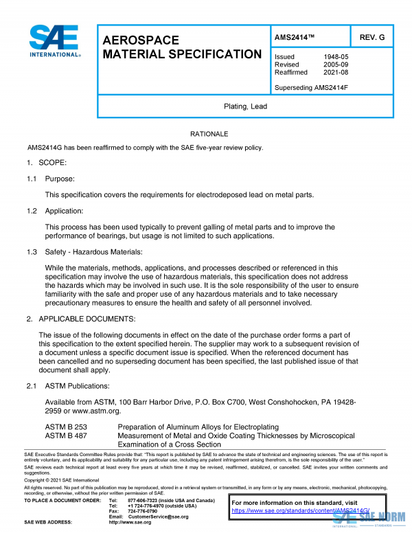 SAE AMS 2414 Series PDF