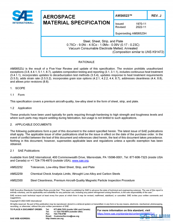 SAE AMS 6523 Series PDF