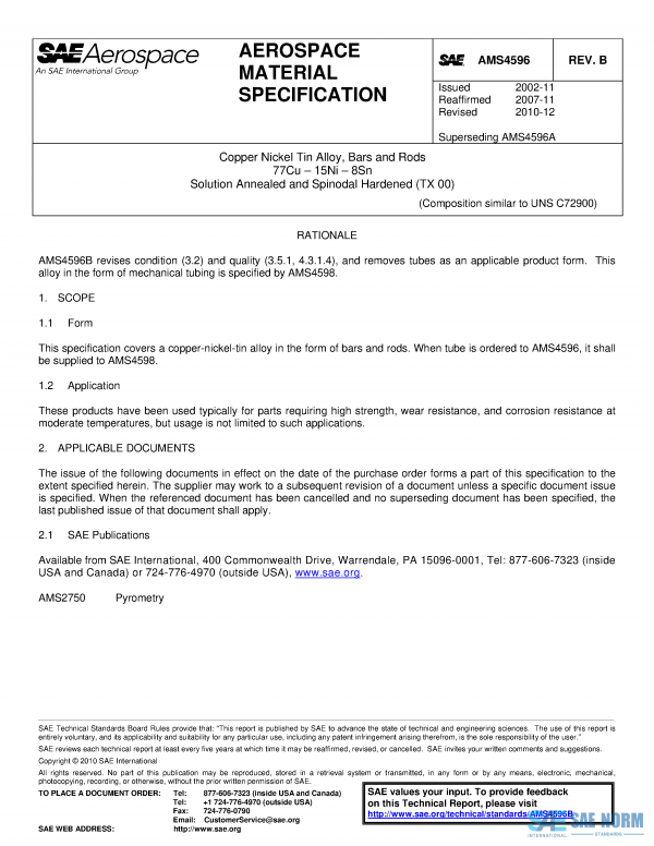 SAE AMS 4596 Series PDF