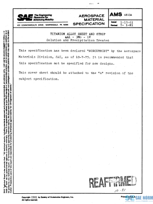 SAE AMS 4913 Series PDF