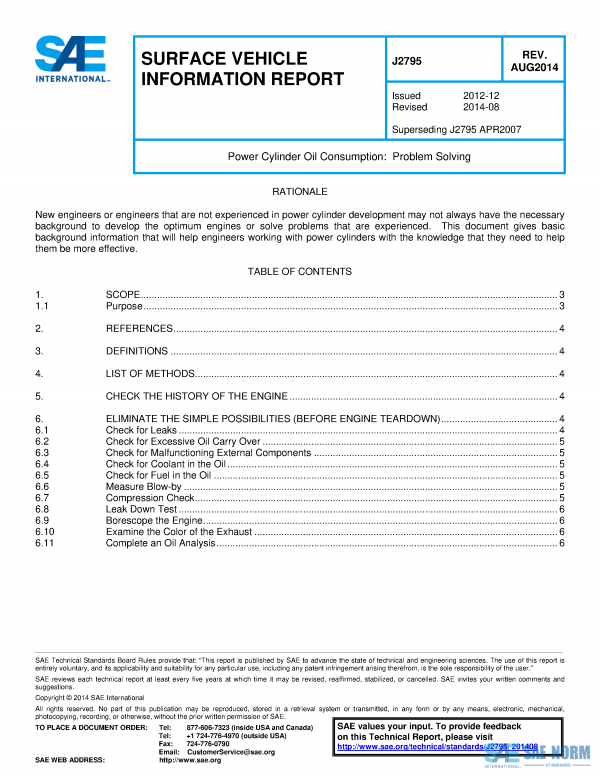 SAE J 2795 Series PDF