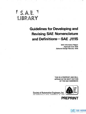 SAE J 1115 Series PDF