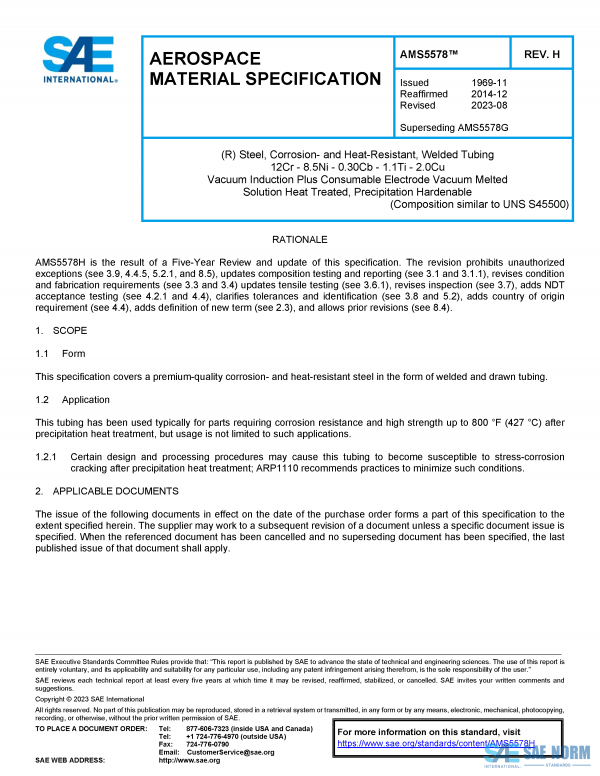 SAE AMS 5578 Series PDF