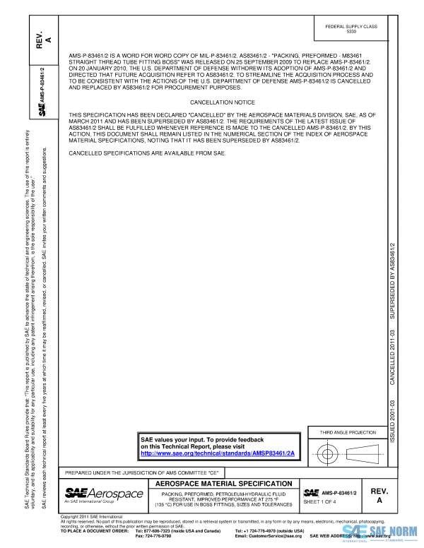 SAE AMSP 83461/2 Series PDF