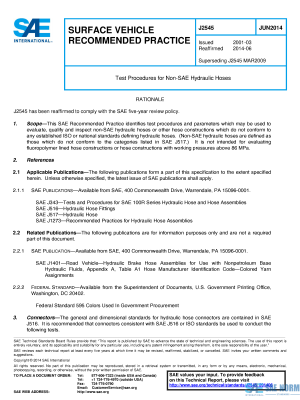 SAE J 2545 Series PDF