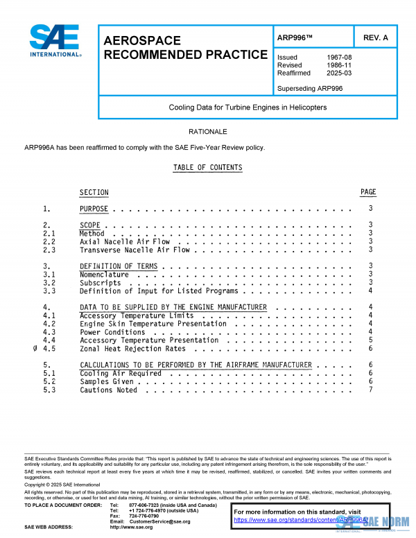 SAE ARP 996 Series PDF