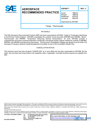 SAE ARP 465 Series PDF