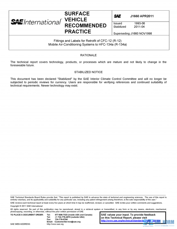 SAE J 1660 Series PDF