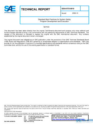 SAE GEIASTD 0010 Series PDF