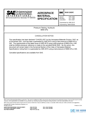 SAE MAM 2620 Series PDF